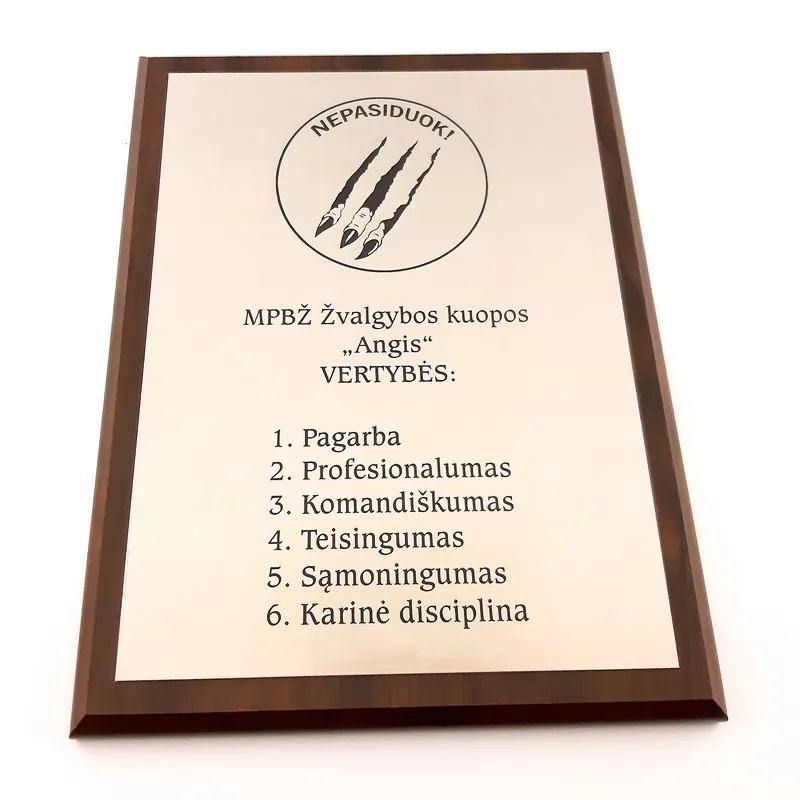 Vertybių graviravimas