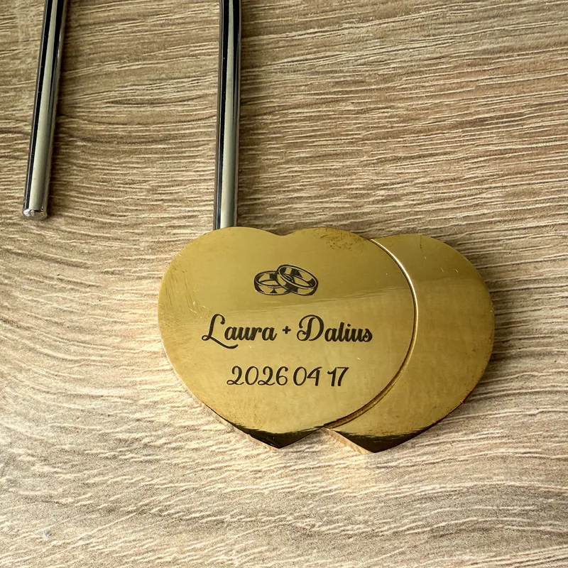 Vestuvinės spynos graviravimas