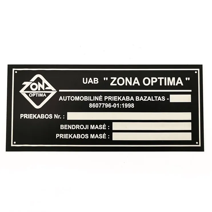 Aliuminio techninė lentelė