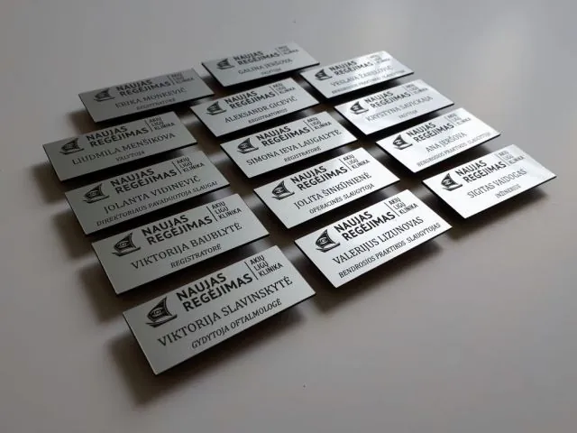 Metalines vardines lenteles klinikai rinkinys